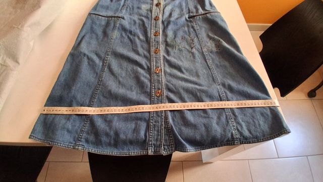 Vestito jeans baggy blu