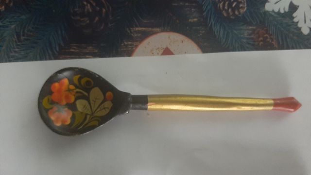 3 Cucharas Rusas pintadas a mano