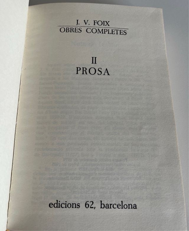 Obres Completes 2 Prosa