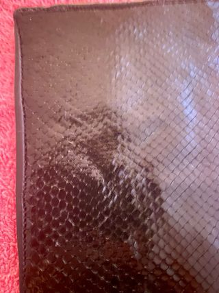 Guantes piel serpiente negro