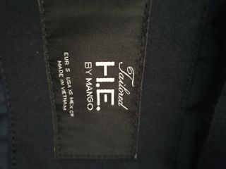 Abrigo negro H.E by Mango - Talla S