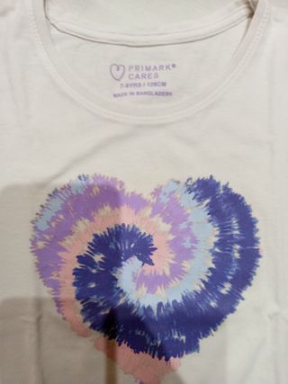 2 magliette bimba: tie-dye & unicorno