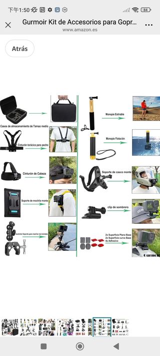 Kit accesorios GoPro - Gurmoir