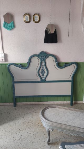 Cabecero vintage | Verde & Beige