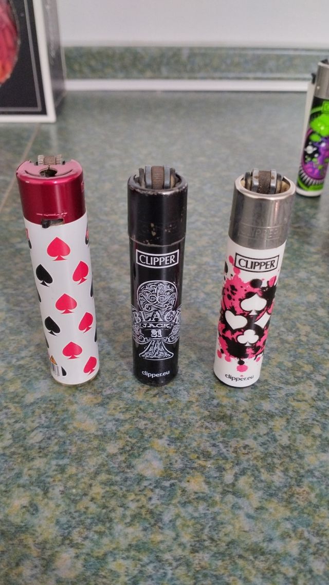 3 Accendini Clipper Poker