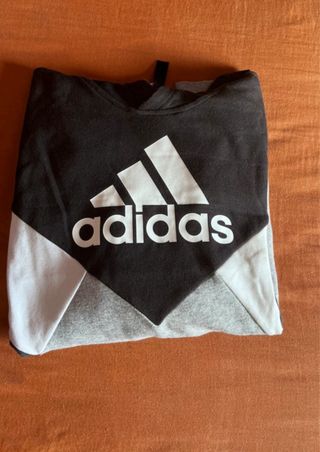 Sudadera Adidas gris y negra