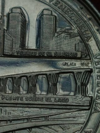Moneda Venezuela en plata