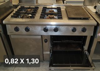 Cocina industrial Zanussi 6 fuegos