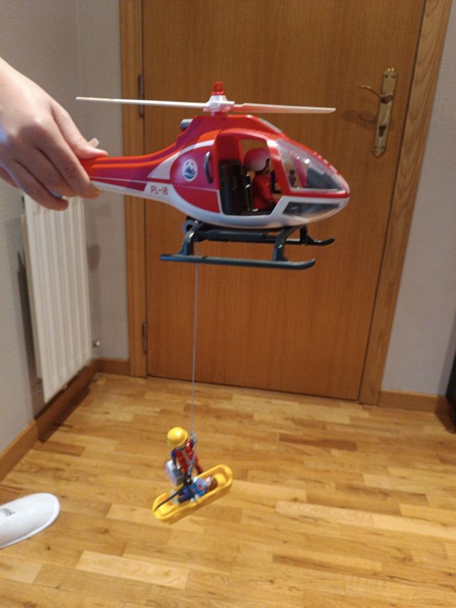 Helicóptero Playmobil Rescate Montaña