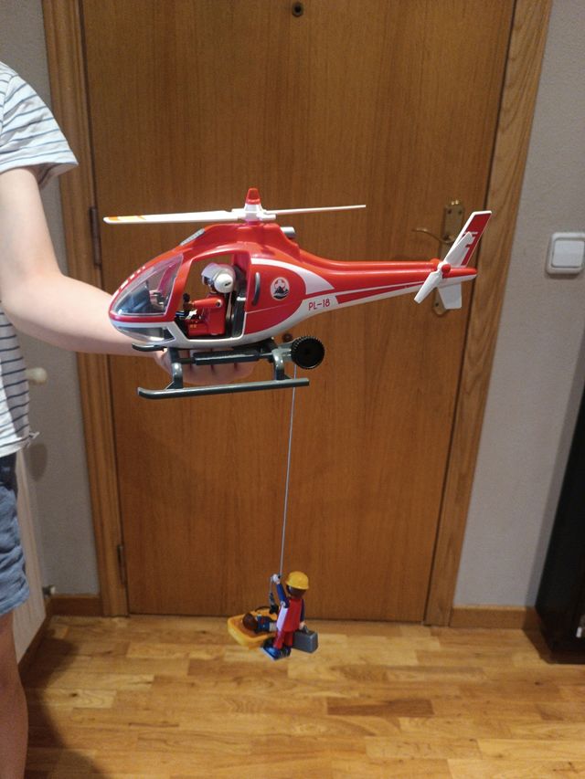 Helicóptero Playmobil Rescate Montaña