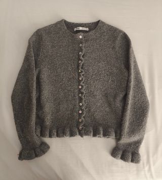 Cárdigan/Chaqueta punto gris Zara - Talla S
