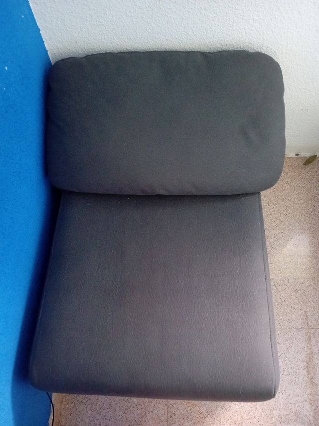 Puff gris - 100x72x60cm