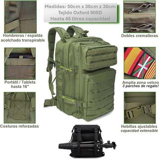Mochila táctica militar 50L