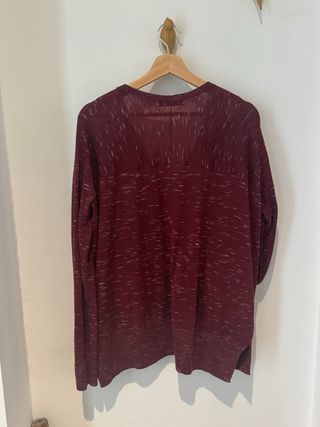 Chaqueta Mango - Punto fino - Burdeos