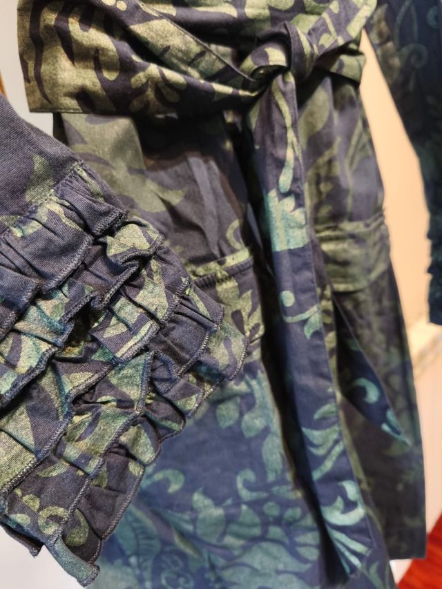 Vestido midi estampado talla M