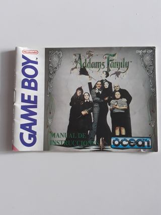 Manual Game Boy: Addams Family