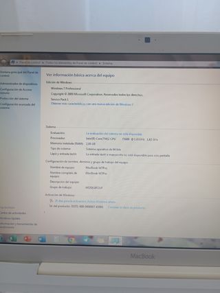 MacBook blanco falta bateria