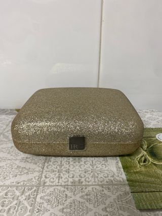 Bolso clutch dorado brillante