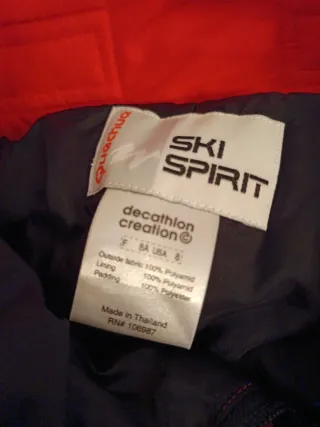 Traje Nieve Rojo - Esquí