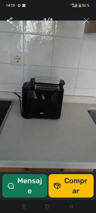 Tostador Braun 2 rebanadas
