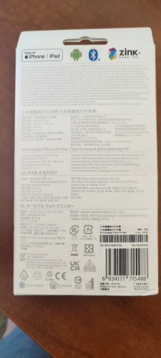 Impresora Fotos Xiaomi Portátil Nueva sin abrir