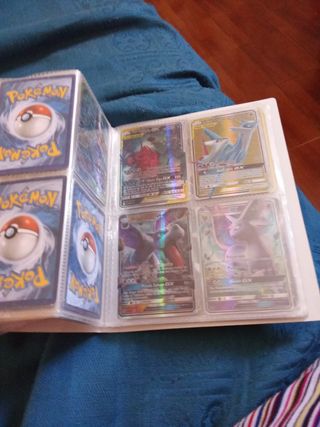Carpeta Pokémon TCG y cartas