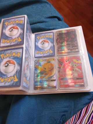 Carpeta Pokémon TCG y cartas