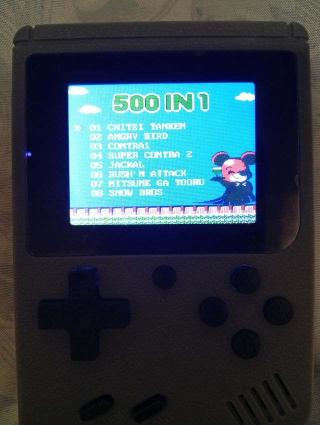 Miniconsola Retro Gris