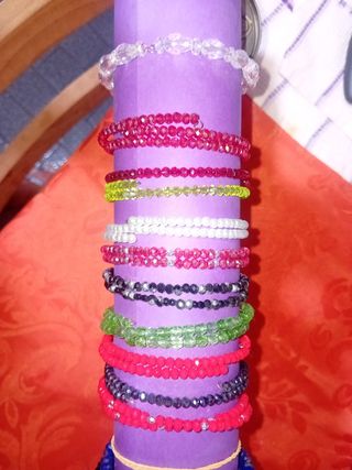 Braccialetti vetro Swarovski fatti a mano