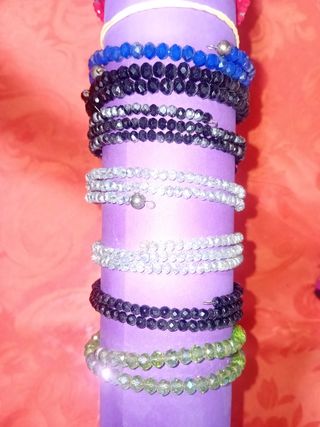Braccialetti vetro Swarovski fatti a mano