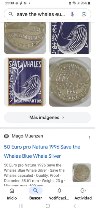 Monedas 50€ Orcas - estuche  10 monedas