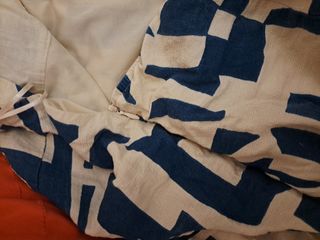 Vestito estivo corto bianco e blu