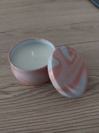 Mini candela profumata rosa