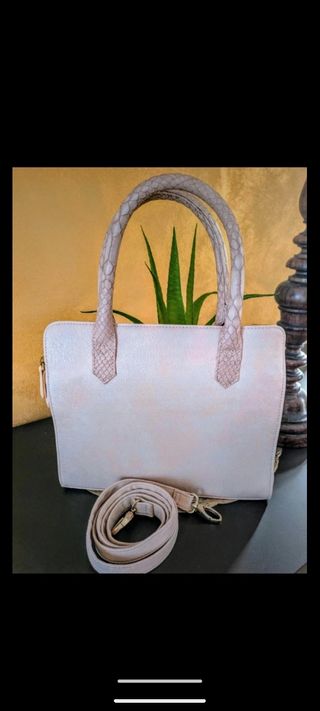 Borsa a mano rosa antico
