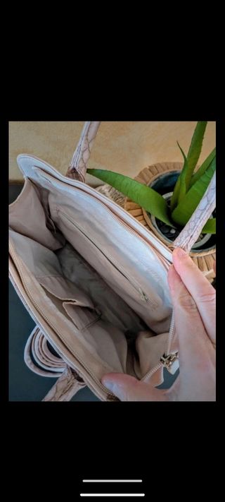 Borsa a mano rosa antico