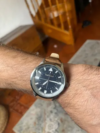 Reloj Timberland 45mm- marrón y azul marino