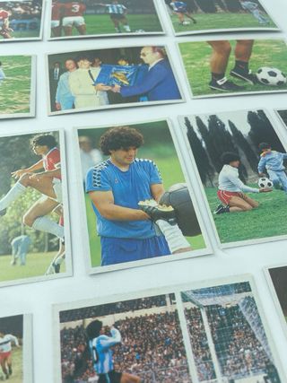 14 cromos de Maradona Barcelona Nápoles Argentina