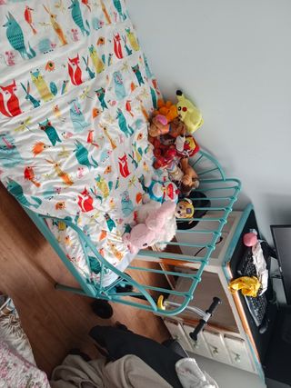 Cama infantil mint metalica