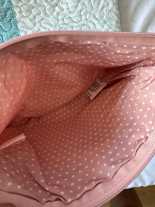 Neceser rosa acolchado