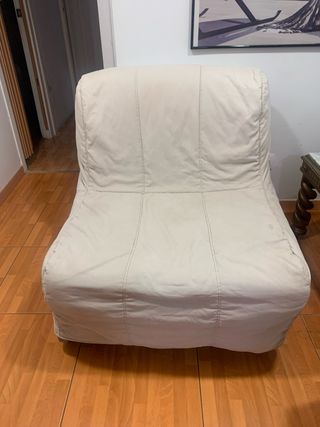 Silla plegable beige ikea