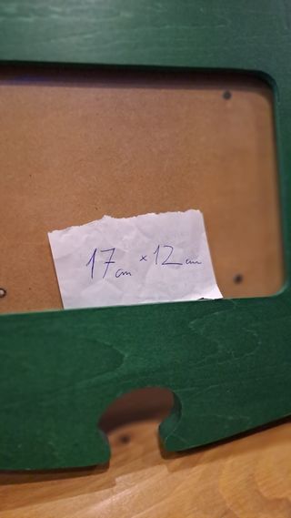 Cornice Puzzle Verde in Legno