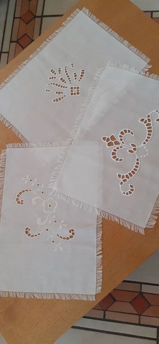 3 Tovagliette All'Uncinetto - Cotone