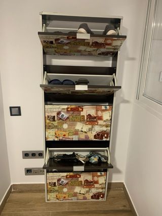 Zapatero vintage - Gran capacidad