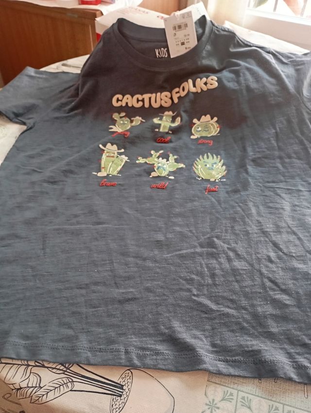 Camiseta Cactus Folks niño