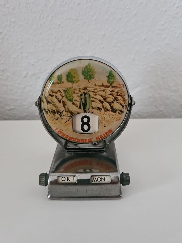 Calendario perpetuo vintage Luneburger Heide