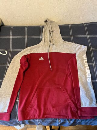 Sudadera Adidas roja y gris - Talla M