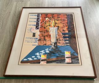 Cuadro pintura original Grey 1970