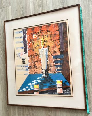 Cuadro pintura original Grey 1970