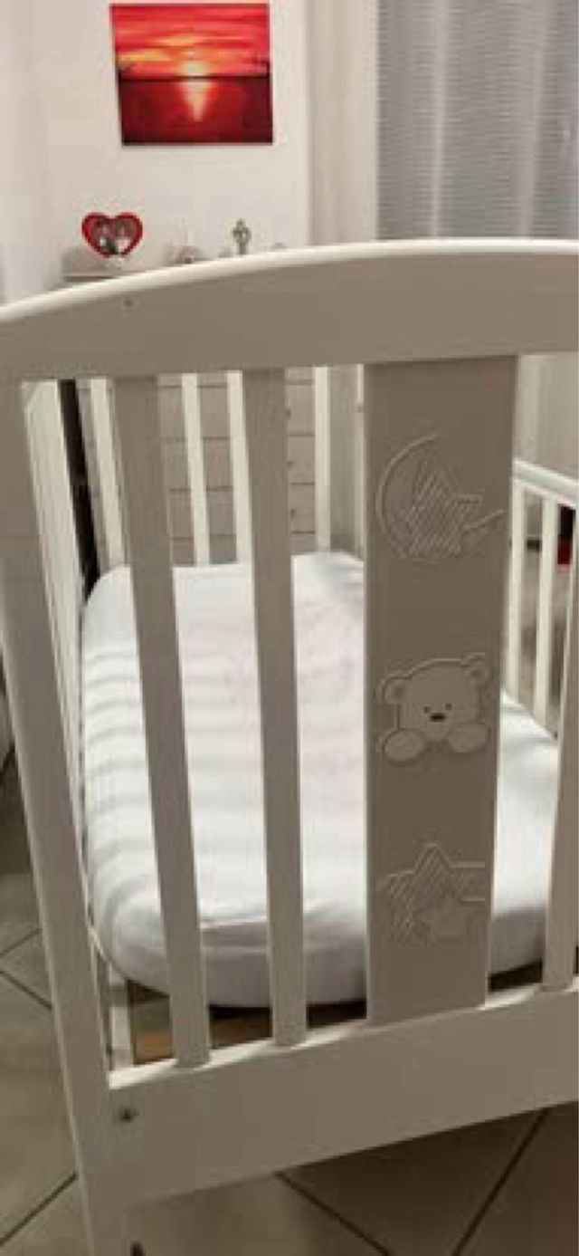 Lettino culla Italbaby Teddy bianco