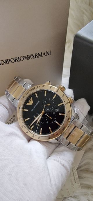 Reloj Emporio Armani cronógrafo dorado
